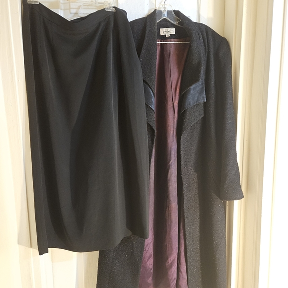 VOLEZ VOUS WOOL COAT SKIRT SET - Picture 2 of 6